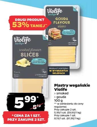 Netto Ser w plastrach smoked violife oferta