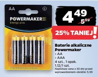 Netto Baterie aaa powermaker energy plus oferta