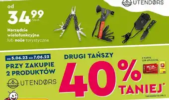 Biedronka Nóż turystyczny 2w1 utendors oferta