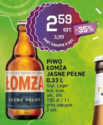 Duży Ben ŁOMŻA PIWO JASNE PEŁNE 0,33 L oferta