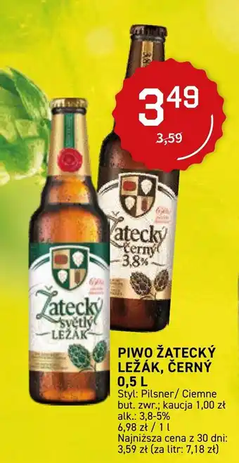 Duży Ben ŽATECKÝ LEŽÁK PIWO , ČERNÝ 0,5 L oferta