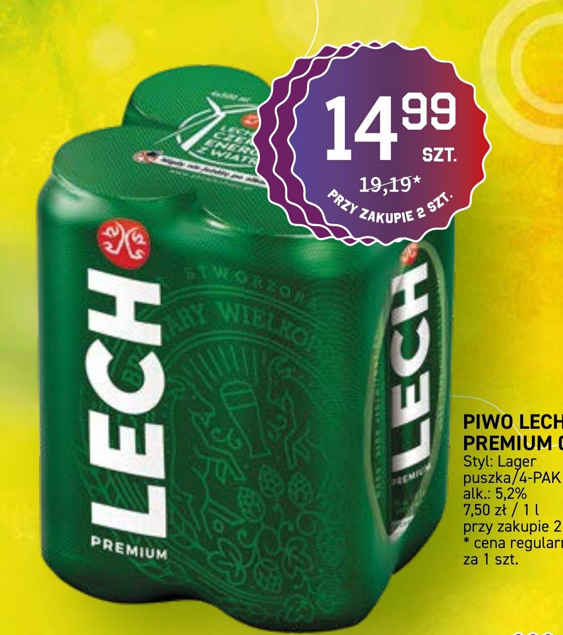 Duży Ben Lech Piwo Premium 0.5l oferta