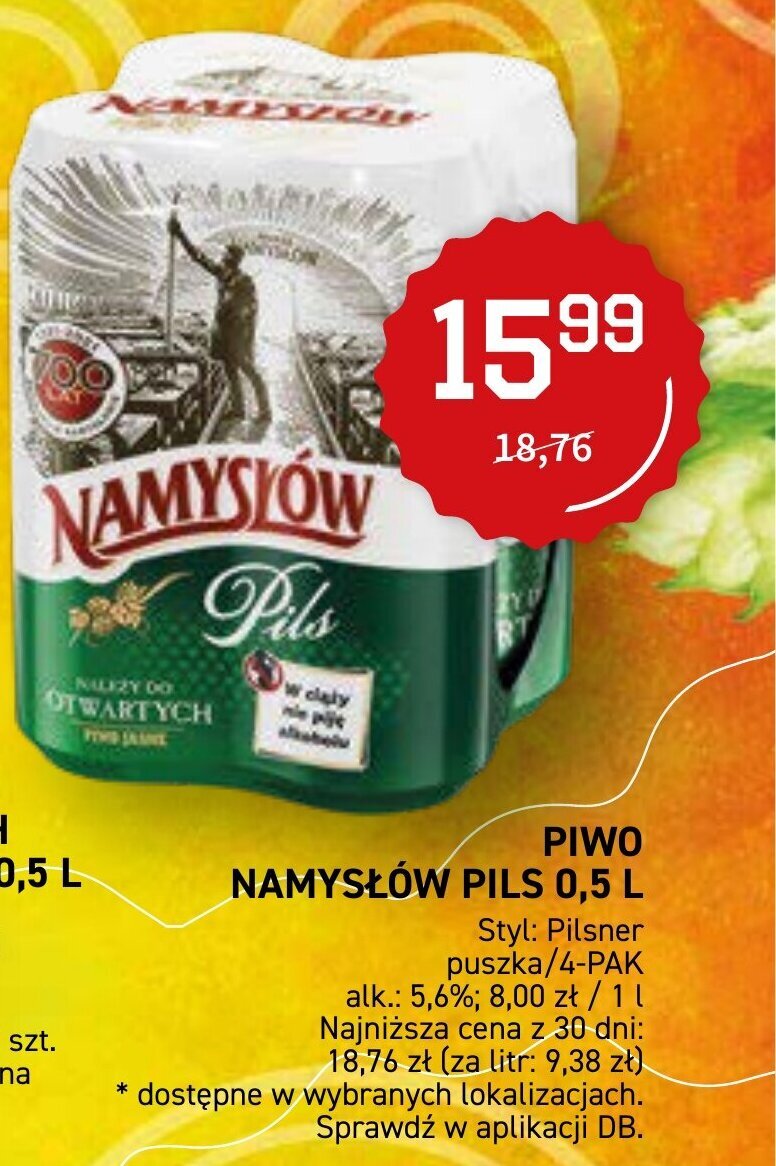 Duży Ben Namysłów Piwo Pils oferta