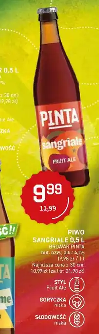 Duży Ben SANGRIALE 0,5 L BROWAR PINTA oferta