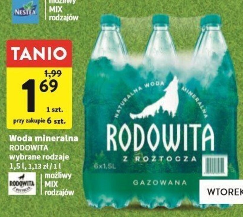 Intermarche Woda mineralna RODOWITA 1,5l oferta