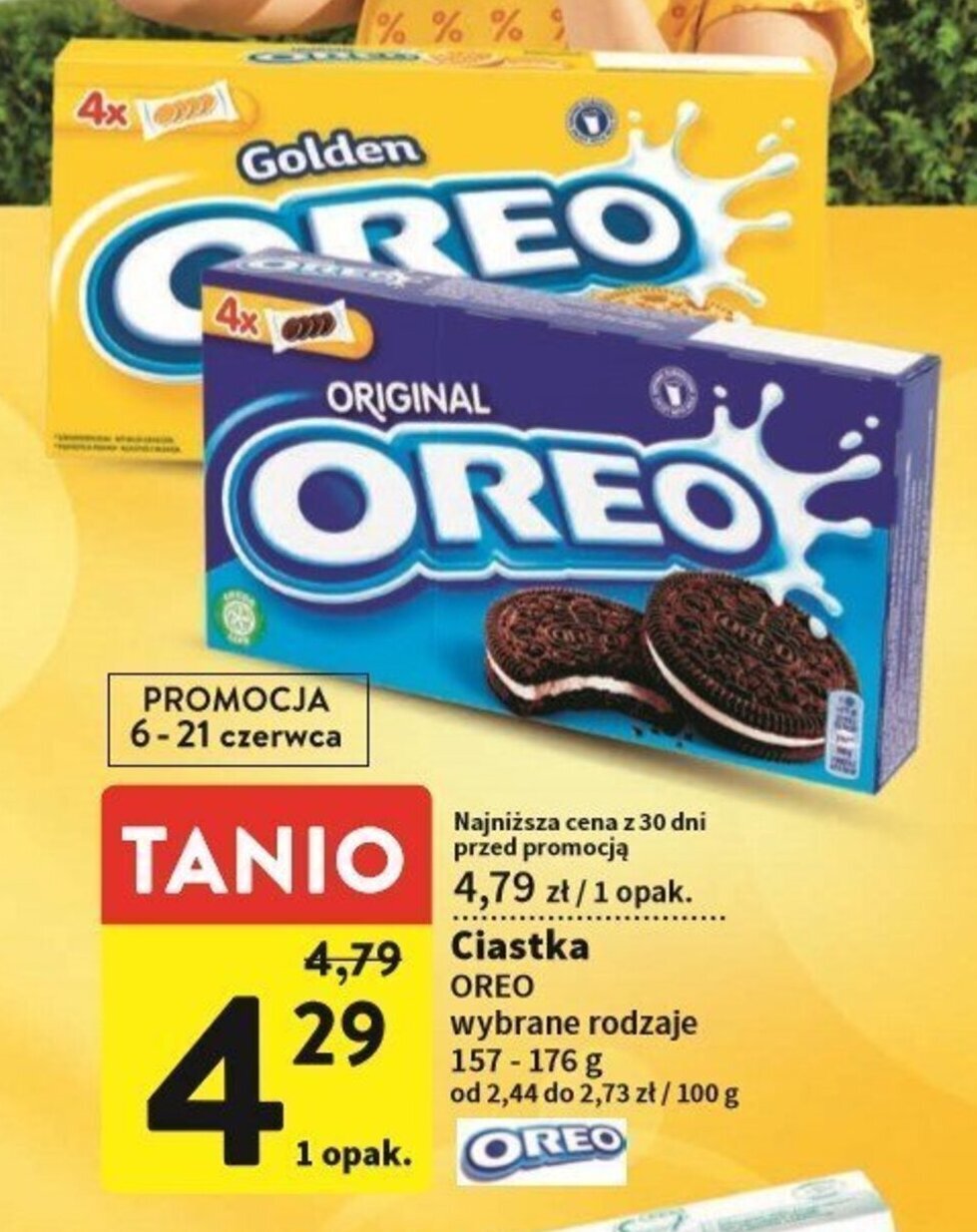 Intermarche Ciastka OREO 157-176g oferta