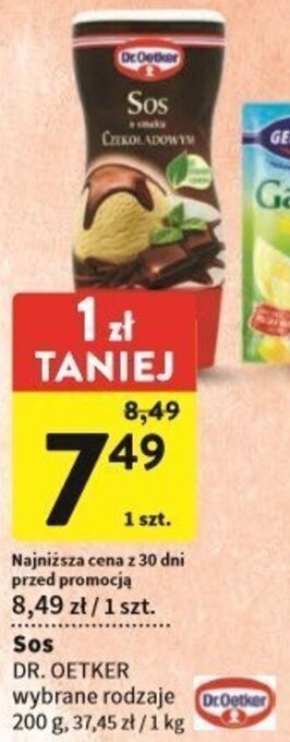 Intermarche Sos DR. OETKER 200g oferta