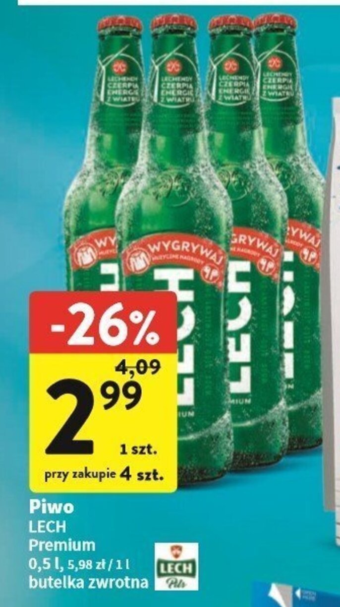 Intermarche Piwo LECH Premium 0,5l oferta