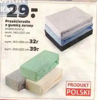 Netto Prześcieradło z gumką Jersey wym. 140x200cm 1sztuka oferta