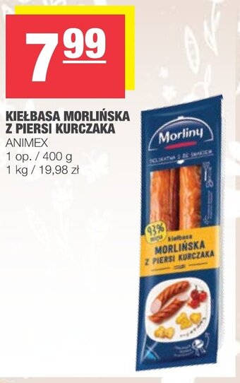 Spar Kiełbasa morlińska z piersi kurczaka 400g oferta