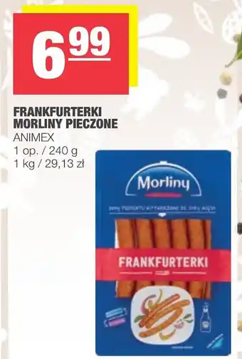 Frankfurterki Morliny pieczone 240g