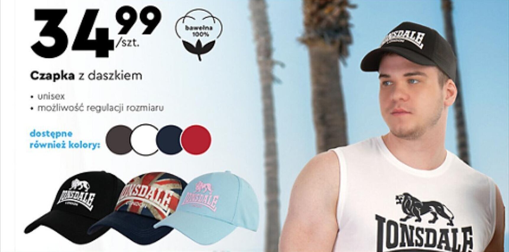 Biedronka Czapka z daszkiem oferta