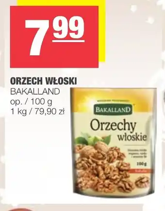 Spar Orzech włoski Bakalland 100g oferta