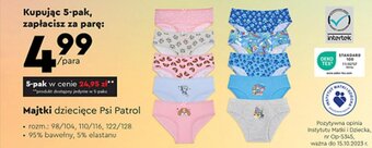 Biedronka Majtki dziecięce Psi Patrol oferta