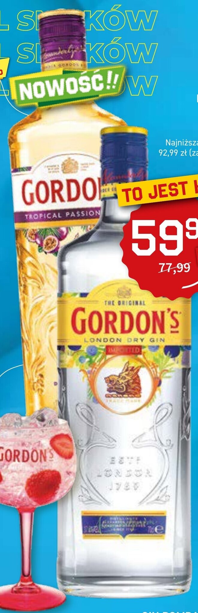 Duży Ben Gordon's Gin 0,7l oferta