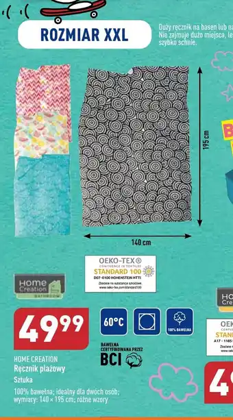 ALDI HOME CREATION Ręcznik plażowy oferta