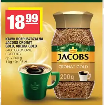 Spar Kawa rozpuszczalna Jacobs Cronat Gold, Crema Gold 200g oferta