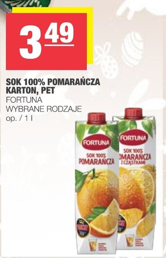 Spar Sok 100% Pomarańcza Fortuna 1l oferta