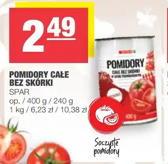 Spar Pomidory całe bez skórki 400g oferta