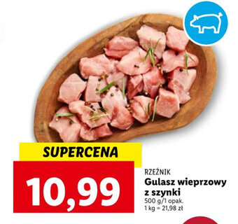Lidl RZEŹNIK Gulasz wieprzowy z szynki 500 g oferta