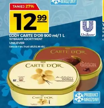 Topaz Lody CARTE D'OR 900 - 1000ml oferta
