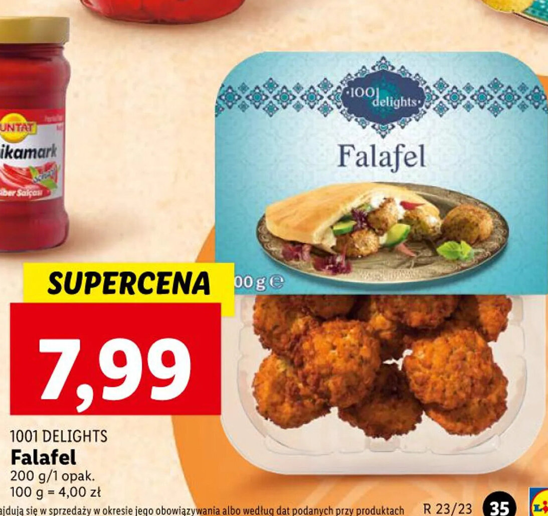 Lidl 1001 DELIGHTS Falafel 200g oferta