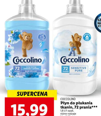 Lidl COCCOLINO Płyn do płukania tkanin, 72 prania oferta