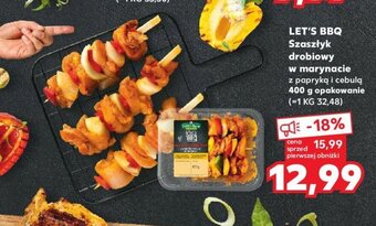 Kaufland LET'S BBQ Szaszłyk drobiowy w marynacie 400g oferta