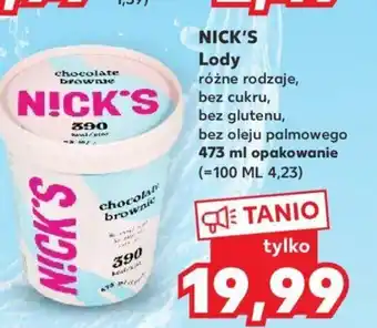 Kaufland NICK'S Lody Lody 473ml oferta