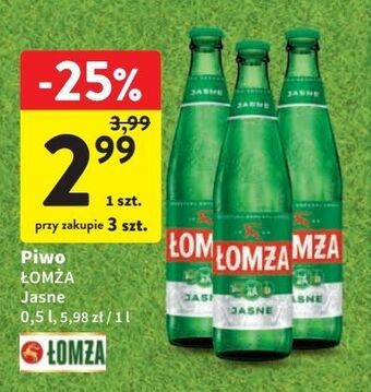 Intermarche Piwo łomża jasne (dawniej export) oferta
