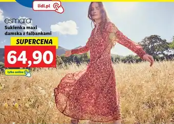 Lidl Sukienka maxi esmara oferta