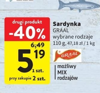 Intermarche Sardynki w sosie pomidorowym graal oferta