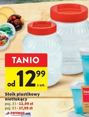 Intermarche Słoik plastikowy 3 l prymus-agd oferta