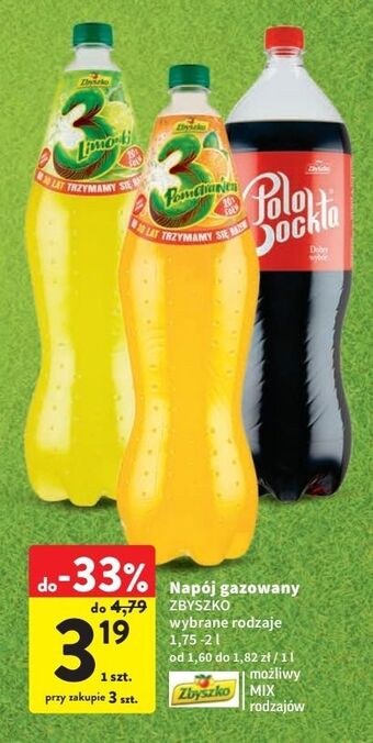 Intermarche Napój zbyszko 3 limonki oferta