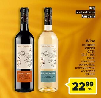 Carrefour Wino cudgee creek cabernet sauvignon oferta
