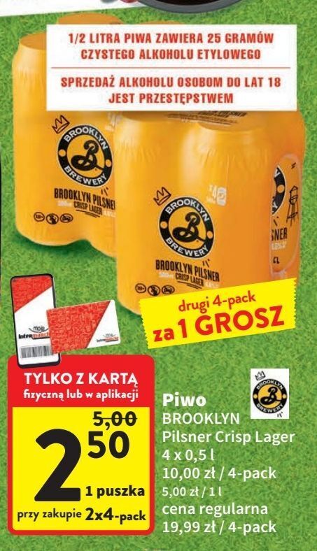Intermarche Piwo brooklyn pilsner oferta