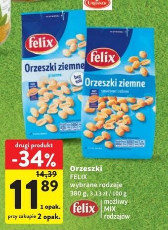 Intermarche Orzeszki ziemne bez soli felix oferta