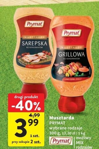 Intermarche Musztarda sarepska prymat oferta