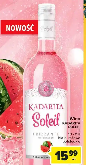 Carrefour Wino kadarka soleil frizzante watermelon oferta