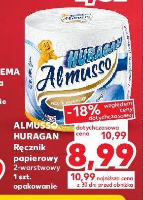 Kaufland Ręcznik papierowy almusso huragan oferta