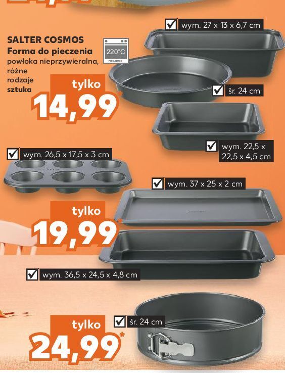 Kaufland Forma do pieczenia 37 x 25 2 cm salter oferta