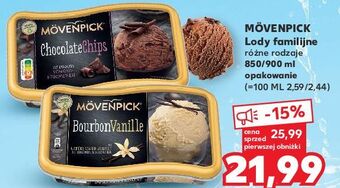 Kaufland Lody bourbon vanilla movenpick premium ice cream oferta