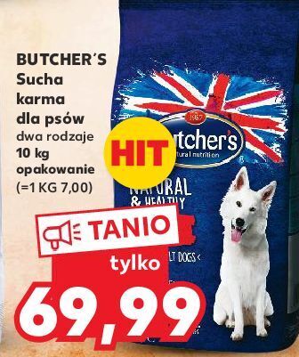 Kaufland Karma dla psa z wołowiną butcher's natural & healthy oferta