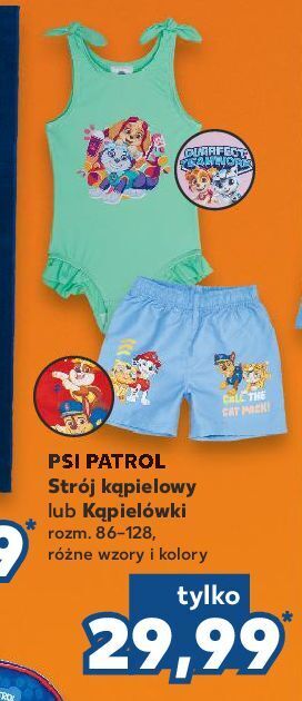 Kaufland Kąpielówki psi patrol 86-128 oferta