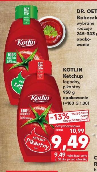 Kaufland Ketchup łagodny kotlin oferta