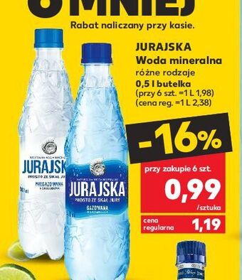 Kaufland Woda niegazowana jurajska oferta