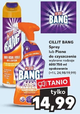 Kaufland Pianka do łazienki osad z mydła i prysznica cillit bang aktywna piana oferta