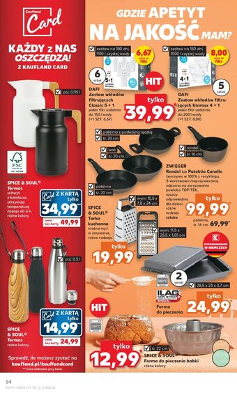 Kaufland Termos 950 ml z uchwytem bambusa spice&soul oferta