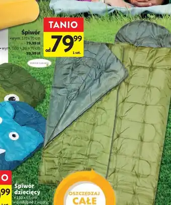 Intermarche Śpiwór 170 x 70 cm eurax garden oferta