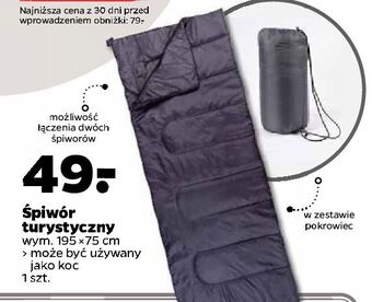 Netto Śpiwór turystyczny 195 x 75 cm oferta